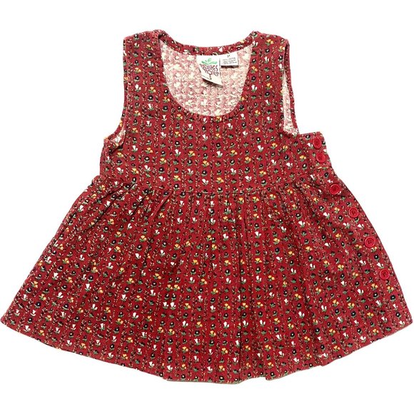 Radishes & Roses Other - Vintage Corduroy Floral Print Dress